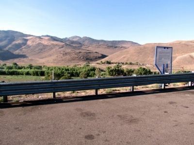 Truckee River Marker at I-80 Scenic Overlook image. Click for full size.