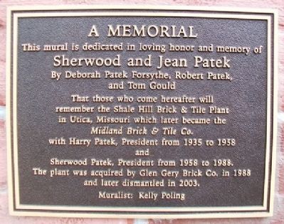 Shale Hill Brick & Tile Plant Marker. Click for full size. Shale Hill Brick & Tile Plant Marker image. Click for full size.
