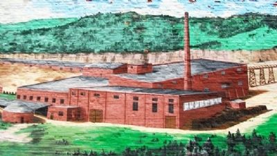 Shale Hill Brick & Tile Plant Mural Detail image. Click for full size.