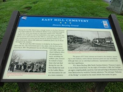 East Hill Cemetery Marker image. Click for full size.