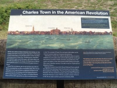 Charles Town in the American Revolution Marker image. Click for full size.
