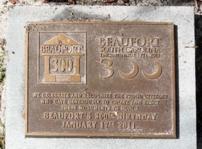 Beaufort South Carolina Tricentennial. Click for full size. Beaufort South Carolina Tricentennial image. Click for full size.