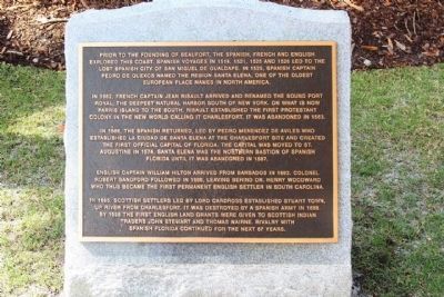 Beaufort South Carolina Tricentennial Plaque 1. Click for full size. Beaufort South Carolina Tricentennial Plaque 1 image. Click for full size.