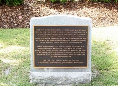 Beaufort South Carolina Tricentennial Plaque 2 image. Click for full size.