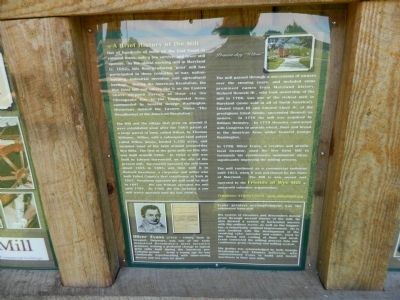 A Brief History of the Mill Marker. Click for full size. A Brief History of the Mill Marker image. Click for full size.