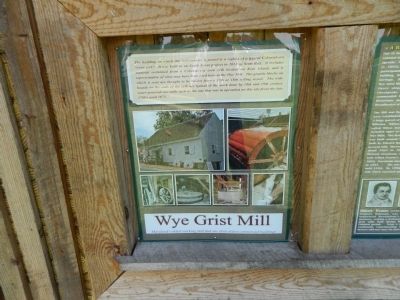 Wye Grist Mill Marker. Click for full size. Wye Grist Mill Marker image. Click for full size.