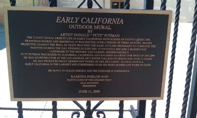 Early California Marker image. Click for full size.