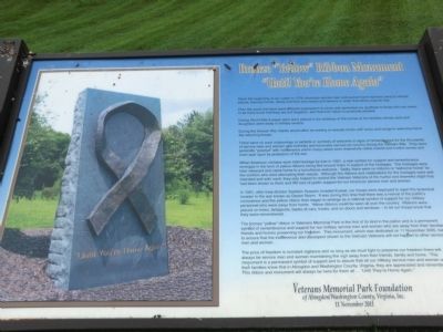 Bronze "Yellow" Ribbon Monument Marker image. Click for full size.