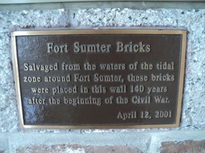 Fort Sumter Bricks Marker image. Click for full size.