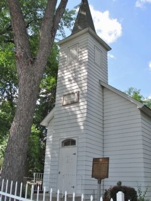 The Salem Evangelical Church and Marker image. Click for full size.