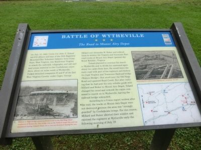 Battle of Wytheville Marker image. Click for full size.