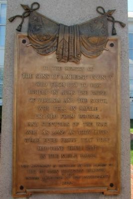 Amherst County Confederate Soldiers Monument image. Click for full size.