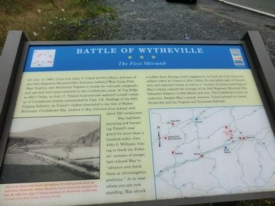 Battle of Wytheville Marker. Click for full size. Battle of Wytheville Marker image. Click for full size.