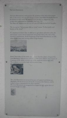 The Lion Monument Marker. Click for full size. The Lion Monument Marker image. Click for full size.