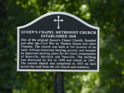 Queen’s Chapel Methodist Church, Established 1868 Marker. Click for full size. Queen’s Chapel Methodist Church, Established 1868 Marker image. Click for full size.