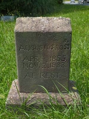 Augustus Ross. Sr. (1855-1933)<br> Grave Stone in Queen's Chapel Cemetery image. Click for full size.