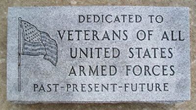 Veterans Memorial Marker. Click for full size. Veterans Memorial Marker image. Click for full size.