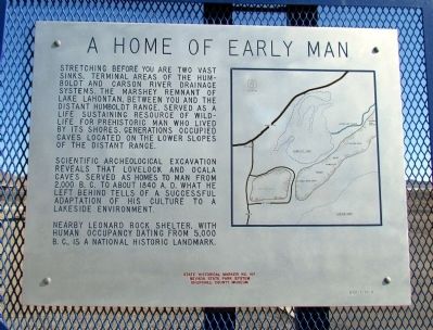 A Home of Early Man Marker image. Click for full size.