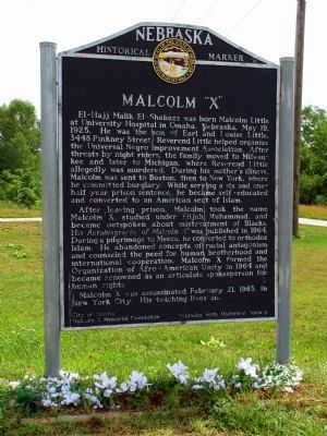 Malcolm “X” Marker image. Click for full size.