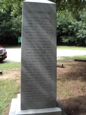 Secessionville Marker image. Click for full size.
