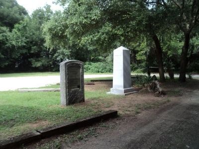 Markers at Fort Lamar image. Click for full size.