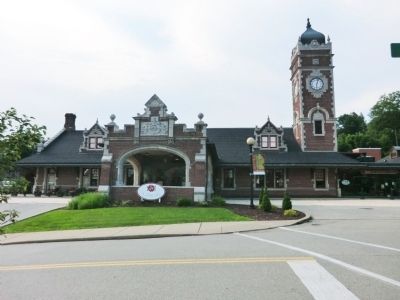 Train Station at Greensburg Marker. Click for full size. Train Station at Greensburg Marker image. Click for full size.