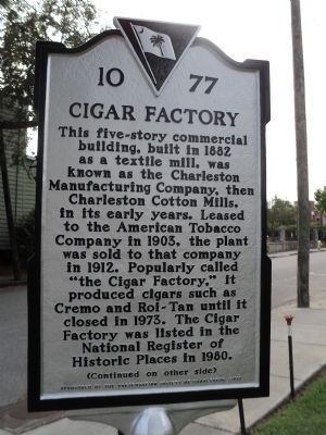 Cigar Factory Marker image. Click for full size.