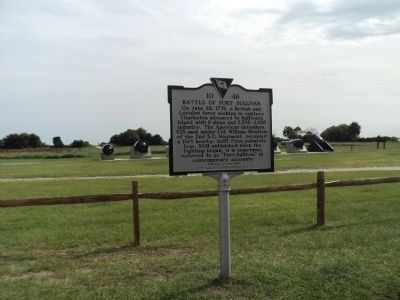 Battle of Fort Sullivan Marker image. Click for full size.