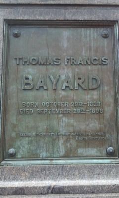 Thomas Francis Bayard Marker image. Click for full size.