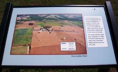 Mine Creek Battlefield Aerial Overlay Marker image. Click for full size.