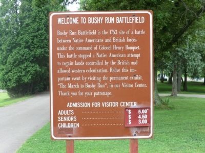 Welcome to Bushy Run Battlefield Marker image. Click for full size.