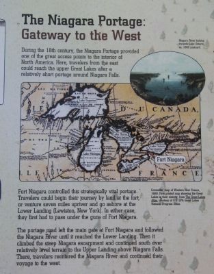 The Niagara Portage: Gateway to the West Marker image. Click for full size.