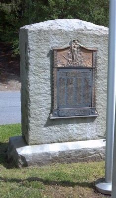Back side of the Aston and Middletown WWI Memorial. Click for full size. Back side of the Aston and Middletown WWI Memorial image. Click for full size.