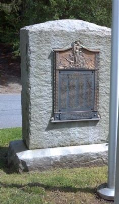 Back side of the Aston and Middletown WWI Memorial image. Click for full size.