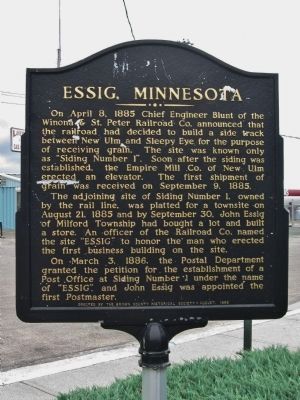 Essig, Minnesota Marker image. Click for full size.