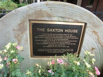 The Saxton House Marker image. Click for full size.