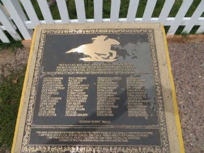 Camp Verde Arizona to Payson Arizona Mail Trail Marker image. Click for full size.