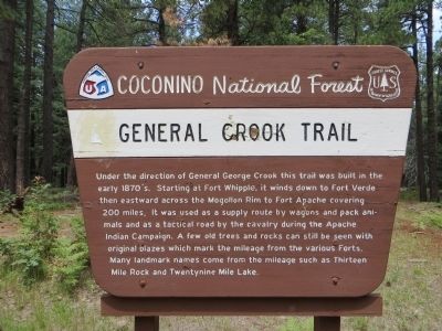 General Crook Trail Marker image. Click for full size.