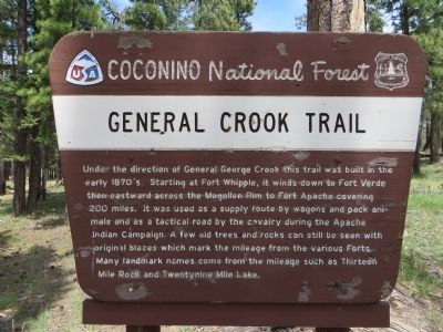General Crook Trail Marker image. Click for full size.