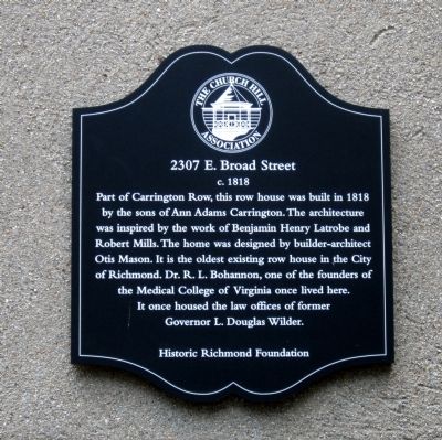 2307 E. Broad Street Marker image. Click for full size.