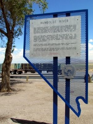 Humboldt River Marker. Click for full size. Humboldt River Marker image. Click for full size.