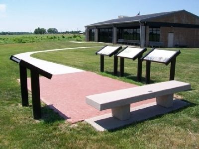 Mine Creek Battlefield SHS Markers. Click for full size. Mine Creek Battlefield SHS Markers image. Click for full size.