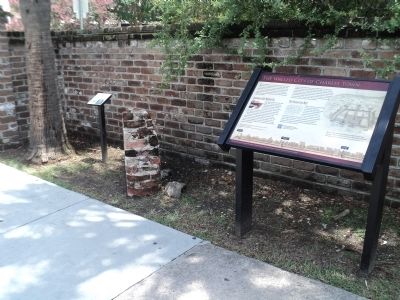 Section of parapet, or upper portion of the wall Marker image. Click for full size.