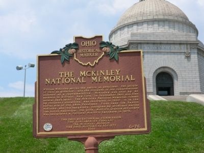 The McKinley National Memorial Marker. Click for full size. The McKinley National Memorial Marker image. Click for full size.