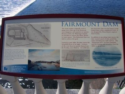 Fairmount Dam Interpretive image. Click for full size.