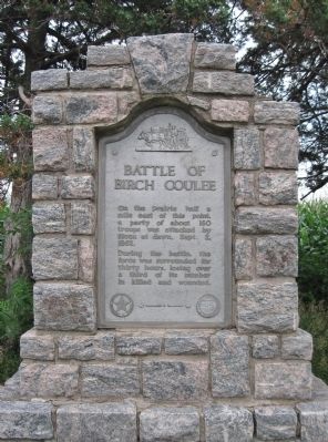 Battle of Birch Coulee Marker image. Click for full size.