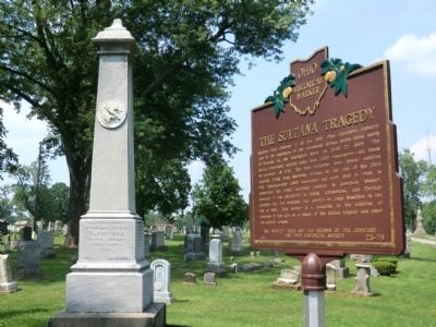 The Sultana Tragedy Marker. Click for full size. The Sultana Tragedy Marker image. Click for full size.