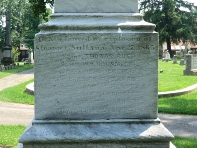 The Sultana Tragedy Marker. Click for full size. The Sultana Tragedy Marker image. Click for full size.