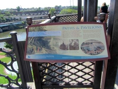 Paths & Pavilions Interpretive image, Touch for more information