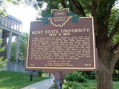 Side One - Kent State University Marker image. Click for full size.